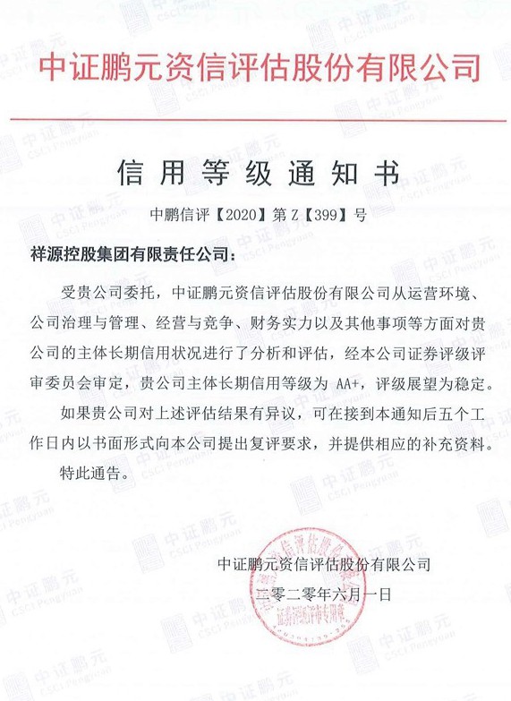 20200601CA88控股集团（主体首次）信用等级通知书.jpg